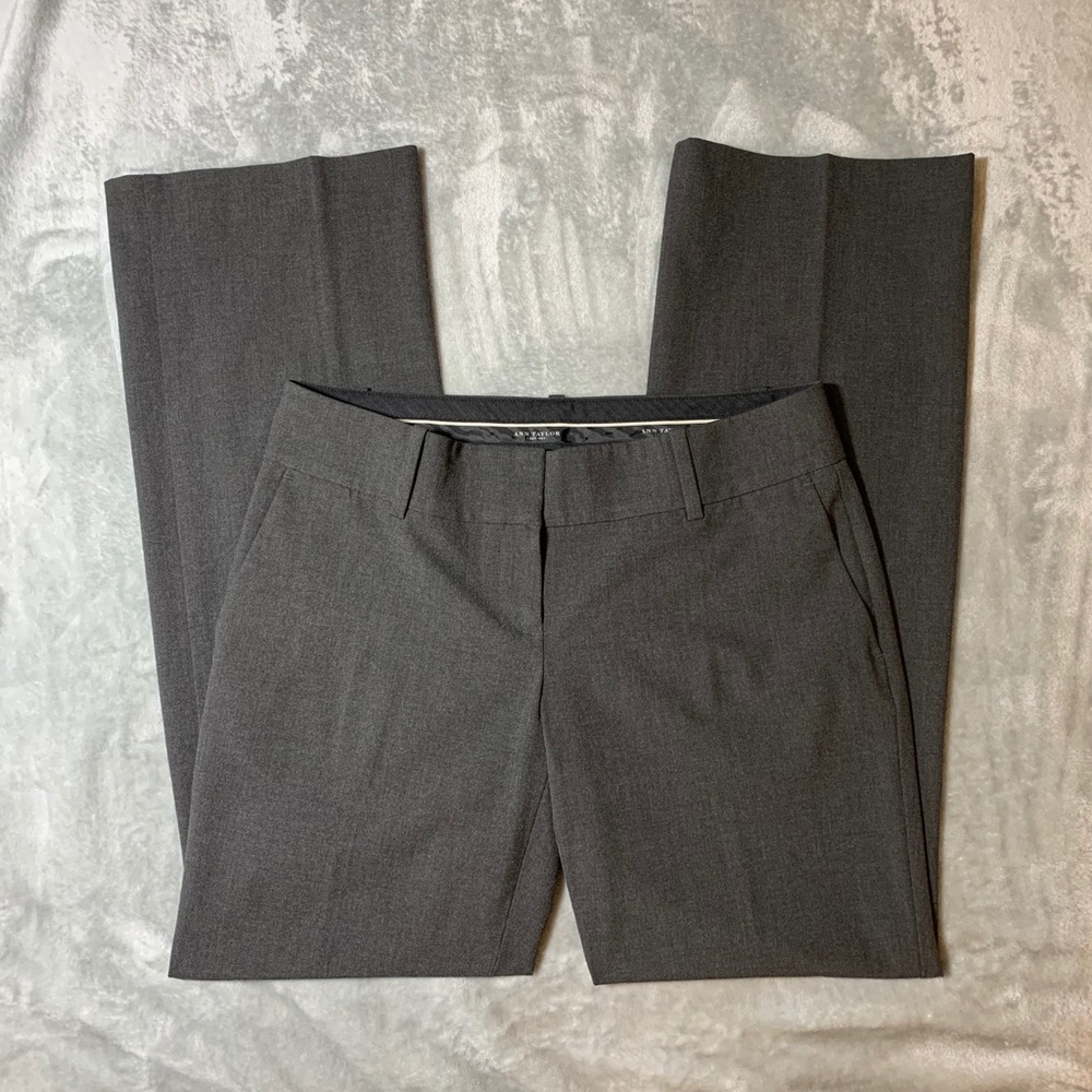 Ann Taylor Dress Pants 0 Petite Gray Dry Clean